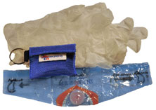 CPR Keychain with Face Shield and Gloves