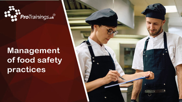 Management of food safety practices 