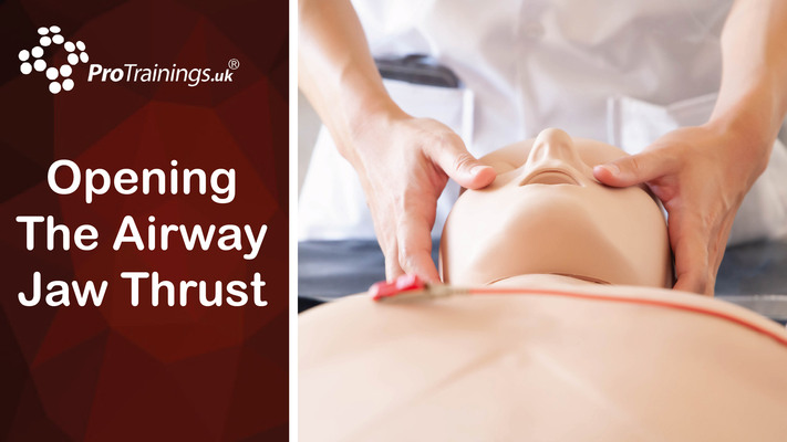 Opening the airway Jaw Thrust