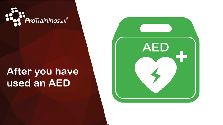 After you have used an AED 