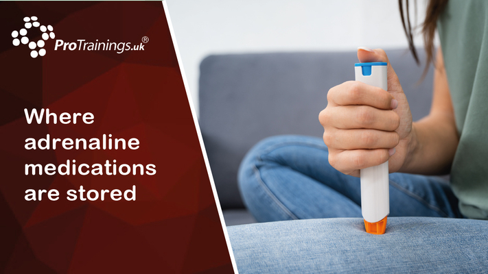 Where adrenaline medications are stored 