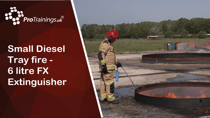 Small Diesel Tray fire - 6 litre FX Extinguisher