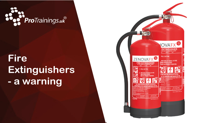 Fire Extinguishers - a warning