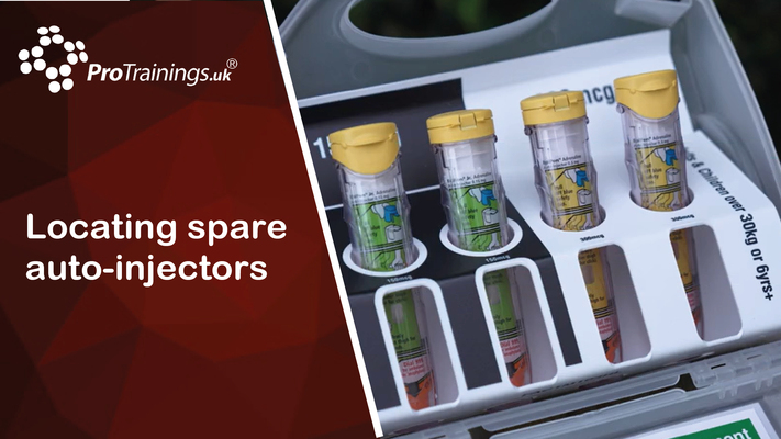 Locating spare auto-injectors 